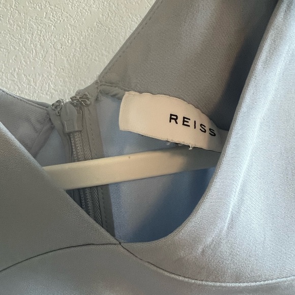 Reiss Paige - Fit-And-Flare Midi Dress In Pale Blue, Womens, size 10 - Picture 4 of 5